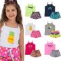 Imagem de Kit 5 Conjuntos de Roupa Infantil Menina Verão Tamanho 1 ao 8 anoS