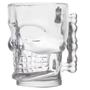Imagem de Kit 5 Copos Caneca Caveira Crânio Transparente Chopp Vidro