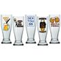 Imagem de Kit 5 Copos Pilsen Munich Cerveja Chopp Frases Sextou 200ml