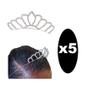 Imagem de Kit 5 Coroas Tiaras De Cabelo Strass Princesa Daminha Festa