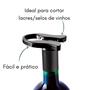 Imagem de Kit 5 Corta Lacre para Abrir Garrafa Vinho Preto Prana