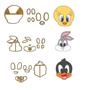 Imagem de Kit 5 Cortador Modular Looney Tunes