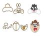 Imagem de Kit 5 Cortador Modular Looney Tunes