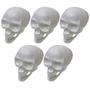 Imagem de Kit 5 Cranio Caveira Esqueleto Decorativo Plastico Halloween