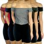Imagem de Kit 5 Croppeds Femininos Ciganinha Ombro a Ombro Lisos Cores Sortidas Suplex Pp ao Plus Size