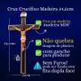 Imagem de Kit 5 Cruz Crucifixo de Madeira 24,5cm Atacado Revenda