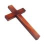 Imagem de Kit 5 Cruz Crucifixo Madeira Sem Imagem 27cm Atacado
