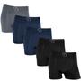 Imagem de Kit 5 Cueca Boxer Box Basic Microfibra Sem Costura Elastano