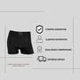 Imagem de Kit 5 Cueca Boxer Box Basic Microfibra Sem Costura Elastano