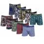 Imagem de Kit 5 Cuecas Boxer Somellos em Microfibra Estampado Adulto