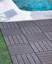 Imagem de Kit 5 deck modular plástico antiderrapante 30x30 piscina box varanda jardim sacada