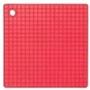 Imagem de Kit 5 Descanso De Panela Silicone Quadrado Vermelho 17X17Cm