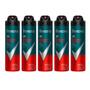 Imagem de Kit 5 Desodorante Rexona Antibacterial Protection Men Aerosol Antitranspirante 72h 150ml