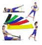 Imagem de Kit 5 Elástico Exercícios Multifuncional Em Casa Extensor Pilates Academia Aparelho Ginástica Fisioterapia