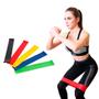Imagem de Kit 5 Elásticos Para Exercícios Resistência Academia e Casa