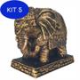Imagem de Kit 5 Elefante Indiano Estatua Na Base Resina Pequeno