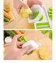 Imagem de Kit 5 em 1Cortador Ralador Fatiador Multifuncional Vegetais Legume Saladas