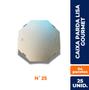 Imagem de Kit 5 emb. oitav. p/ pizza n. 25 c/25 un. parda/parda lisa