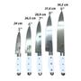 Imagem de Kit 5 Facas de Cortar Carne Master Chef Cozinha Churrasco Gourmet