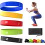 Imagem de Kit 5 Faixa Elastica Mini Band Treino Exercício Funcional Pilates Fisio