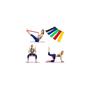 Imagem de Kit 5 Faixas Elasticas Mini Band Exercicios em Casa Extensor Academia Yoga Pilates Fitness Exercício Funcional