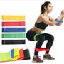 Imagem de Kit 5 Faixas Elásticas para Exercício de Resistência Fitness