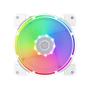 Imagem de Kit 5  Fan Argb Fn-12rainbow-d Wt + Controladora Gamemax