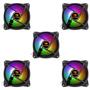 Imagem de Kit 5 Fan Gamer Led Multicolor Rgb 120x120mm