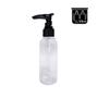 Imagem de Kit 5 Frascos Tampa Válvula Pump 100ml Cilíndricos Viagem Sabonete Liquido Skincare Shampoo