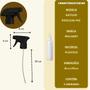 Imagem de Kit 5 Gatilho Spray Trigger Preto para Frasco Borrifador Pulverizador Multiuso Limpeza Refil