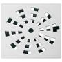 Imagem de Kit 5 Grelha Quadrada 15 X 15cm com Anti-inseto em Pvc Modelo Ii Astra