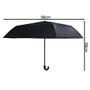 Imagem de Kit 5 guarda chuva sombrinha simples preto cabo j curvo atacado revenda