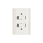 Imagem de Kit 5 Interruptor Duplo Romazi Dunas Simples 10A 4x2"