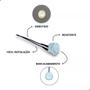 Imagem de Kit 5 Interruptor Gota Redondo Simples Branco 2 Pinos Com Cabo 10cm