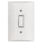 Imagem de Kit 5 Interruptor Simples 1 Tecla 10A Branco Com Placa Espelho Bivolt 127v e 250v