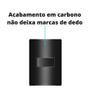 Imagem de Kit 5 Interruptores Simples 10A Carbono Preto 4x2 Soprano