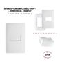 Imagem de Kit 5 Interruptores Simples 16a/250v C/Placa 4x2 Branco Fame