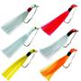 Kit 5 iscas artificiais jig lori 16g anti enrosco rabuda cores variadas Imagem de Kit 5 iscas artificiais jig lori 16g anti enrosco rabuda cores variadas