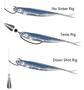 Imagem de Kit 5 Iscas Artificiais Pesca Real Jig Shad Soft Head 10Cm L