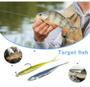 Imagem de Kit 5 Iscas Artificiais Pesca Real Jig Shad Soft Head 10Cm V