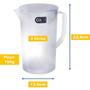 Imagem de Kit 5 Jarra 2 litros Acrílico Transparente Reforçada Suco Água Refresco Minimalista Sofisticada Coza