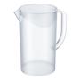 Imagem de Kit 5 Jarra 2 litros Acrílico Transparente Reforçada Suco Água Refresco Minimalista Sofisticada Coza