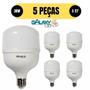 Imagem de Kit 5 lampada 30w 6500k bivolt e27 led alta potencia galaxy