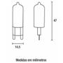 Imagem de Kit 5 lampada g9 ledpin 2w 2200k luz quente 220v foxlux