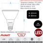 Imagem de Kit 5 Lampada Led Par 20 7w Branco Quente 3000K E27 Bivolt