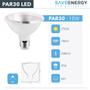 Imagem de Kit 5 Lâmpada Led Par30 10w Save Energy 2700k Branco Quente