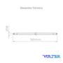 Imagem de Kit 5 Lâmpada Led Tubular Volter 9w T5 55cm G5 bivolt branco neutro 4000k 950lm