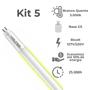 Imagem de Kit 5 Lâmpada Led Tubular Volter 9w T5 55cm G5 bivolt branco quente 3000k 950lm