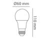 Imagem de Kit 5 Lâmpadas Bulbo Led 6w A60 E27 Color Azul Bivolt