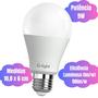 Imagem de Kit 5 Lâmpadas Bulbo Led Iluminação Funcional Branco Frio 9w 810 Lumens